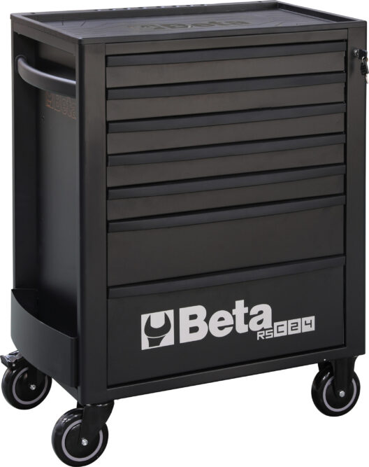Beta RSC24/7 7 Drawer Mobile Roller Cabinet Black