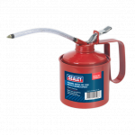 Sealey TP1000 1 Litre Thumb-Operated Lever Metal Oil Can With Flexible Spout