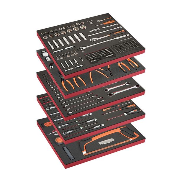Bahco 1472K7BKFF12SD 237 Piece Foam Inlay Tool Kit in E72 7 Drawer Roller Cabinet – Black - Image 3