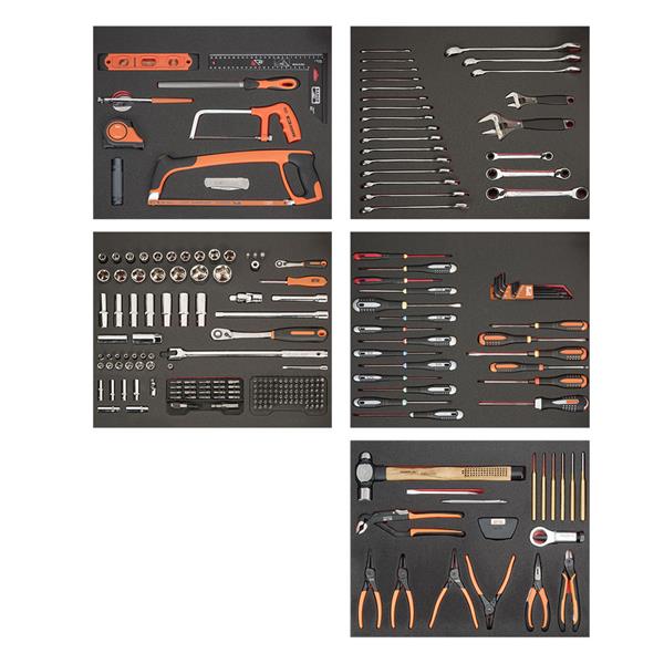Bahco 1472K7BKFF12SD 237 Piece Foam Inlay Tool Kit in E72 7 Drawer Roller Cabinet – Black - Image 4