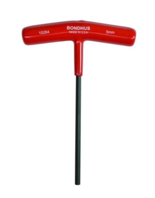 Bondhus 15372 9" T-Handle Hexagon Key 8mm Metric Driver Wrench Hex