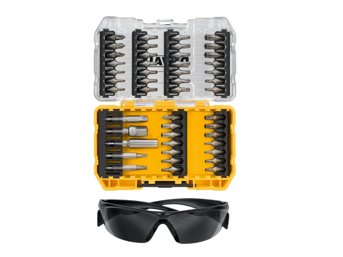 Dewalt DT70704 47 Piece Screwdriver Bit Set & Safety Glasses Torx Pozi Phillips Tamper Torx - Image 3