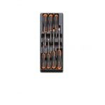 Beta T221 7 Piece Slotted / Phillips Screwdriver Set in Plastic Module Tray