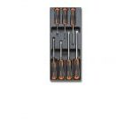 Beta T211 7 Piece Slotted Screwdriver Set in Plastic Module Tray