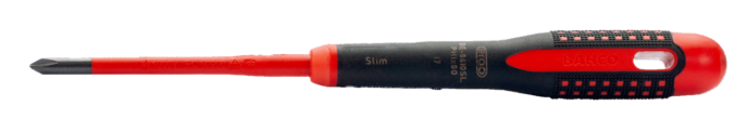 Bahco BE-8610SL Ergo Slim VDE Insulated Phillips Screwdriver PH1x80mm