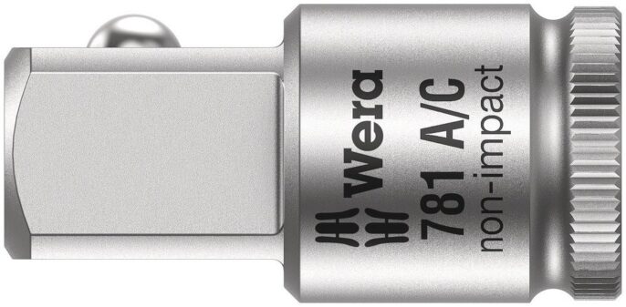 Wera 042671 781 A/C Socket Adapter/Converter 1/4" Female to 1/2" Male