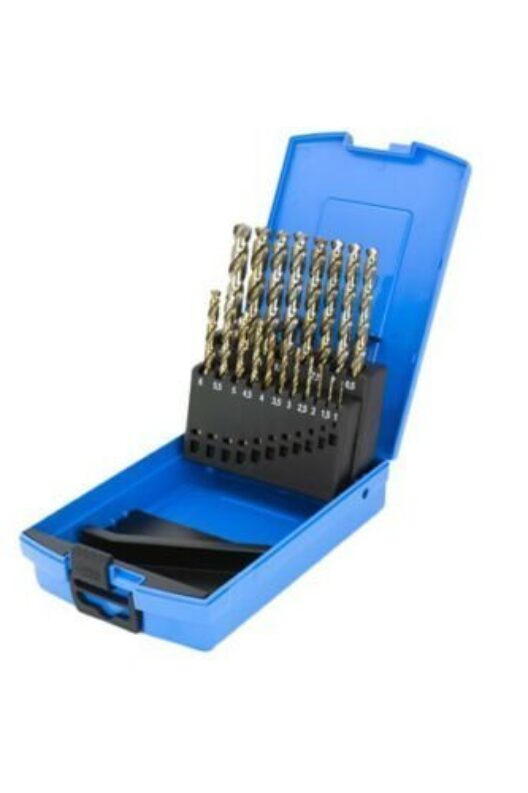 Presto 09501M19 19 Piece HSS Cobalt Drill Bit Set 1-10mm in Sturdy Index Case