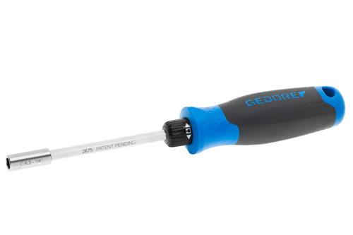 Gedore 2675 1/4" Ratcheting Screwdriver Bit Holder 1/4" 'SilentGear'