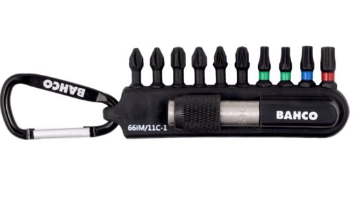 Bahco 66IM/11C-1 11 Piece 1/4" Impact Screwdriver Bit Set Pozi/Phillips/Torx + Bit Holder