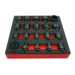 Britool Hallmark MHMPSET19 19 Pce 3/8in Dr 6 Point Impact Socket Set 6 - 24mm