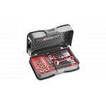 Facom 467BS.BOX Ultra Compact Ratchet Spanner, Socket and Bit Set