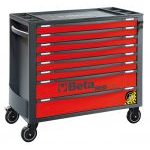 Beta RSC24AXL/8-R 8 Drawer Extra Long Mobile Roller Cabinet With Anti-Tilt System - Red