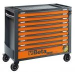 Beta RSC24AXL/9-O 9 Drawer Extra Long Mobile Roller Cabinet With Anti-Tilt System - Orange
