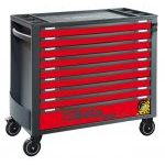 Beta RSC24AXL/9-R 9 Drawer Extra Long Mobile Roller Cabinet With Anti-Tilt System - Red