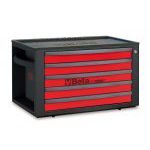 Beta RSC23T 5 Drawer Portable Tool Chest / Top Box  - Red