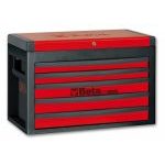Beta RSC23 5 Drawer Portable Tool Chest / Top Box - Red