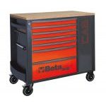 Beta RSC24L-CAB/R 7 Drawer Mobile Roller Cabinet and Tool Cabinet - Red