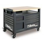 Beta RSC28-A SuperTank10 Drawer Trolley with Wood Worktop - Anthracite Grey