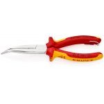 Knipex 26 26 200 T VDE Insulated Bent Nose Side Cutting Pliers (Stork Beak Pliers) Tethered- 200mm