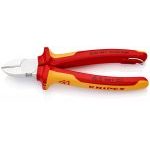 Knipex 70 06 180 T VDE Insulated Diagonal Side Cutter Pliers Tethered - 180mm