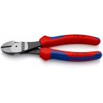 Knipex 74 02 180 High Leverage Diagonal Side Cutter Pliers (Snips) Multi-Component Grips 180mm