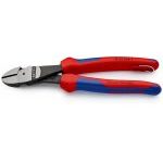 Knipex 74 22 200 T High Leverage Diagonal Cutter With Multi-Component Grip Tethered - 200 mm