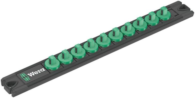 Wera 136420 9600 1/4" Drive Magnetic Socket Rail Empty - Twist unlock function