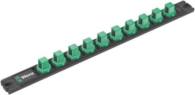 Wera 136422 9602 1/2" Drive Magnetic Socket Rail Empty - Twist unlock function
