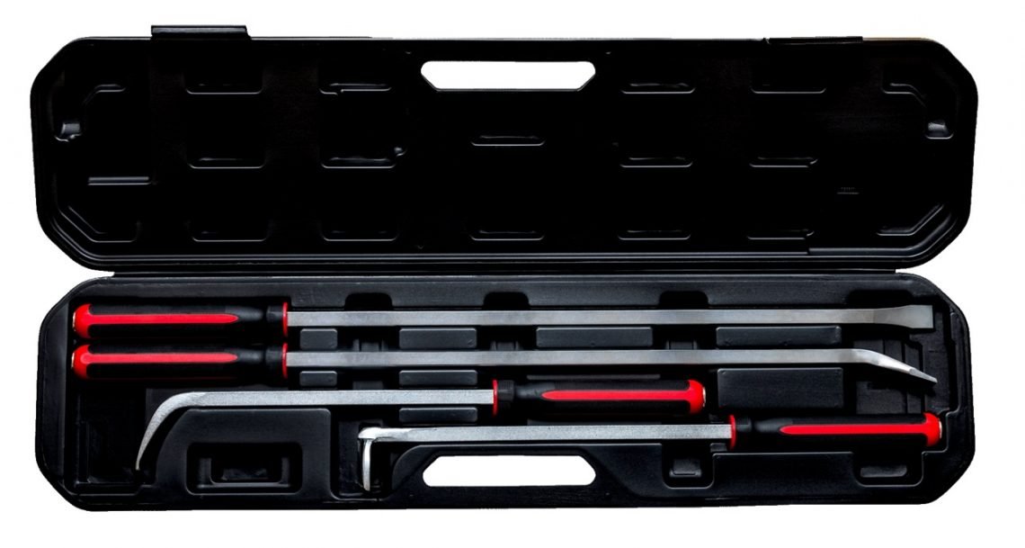 Bahco BPBLS4 4 Piece Long Pry Bar Set with Rubber Grip PrimeTools