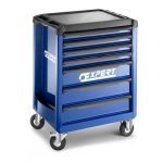 Expert By Facom E010193 7 Drawer 3 Module Per Draw Mobile Roller Cabinet - Blue