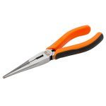 Bahco 2470G-160 Snipe Nose Pliers with Dual-Component Handles - 160mm