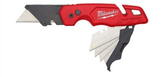 Milwaukee 4932471358 Fastback Utility Folding Knife With Blade Storage