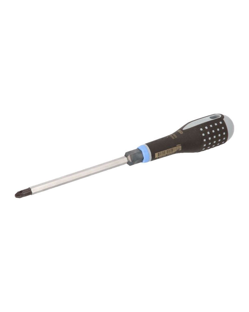 Bahco BE-8829 ERGO™ Bolster Pozi Screwdriver with Rubber Grip Double Handle – PZ2 x 125mm