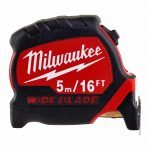 Milwaukee 4932471817 Premium Wide Blade Tape Measure 5M / 16ft