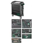 Stahlwille 93/157QR 157 Piece Tool Kit Supplied In 6 Drawer Mobile Tool Trolley Anthracite Grey