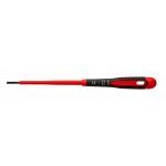 Bahco BE-8220S ERGO™ VDE Insulated Slotted Screwdriver with 3-Component Handle 0.5mm x 3mm x 100mm