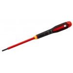 Bahco BE-8040S ERGO™ VDE Insulated Slotted Screwdriver with 3-Component Handle 0.8mm x 4mm x 100mm