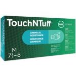 Ansell TouchNTuff 92-600 Disposable Nitrile Gloves with Enhanced Splash Protection Size: Large 10 boxes x 100