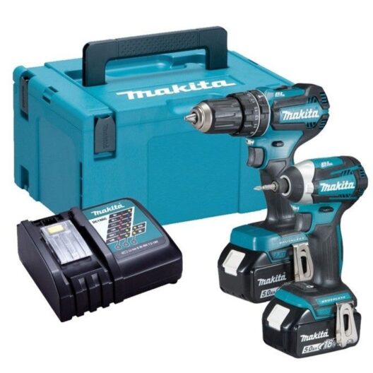 Makita DLX2283TJ 18V LXT Brushless Combo Twin Pack 2 x 5.0Ah Li-ion