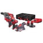 Milwaukee M12FPP4A-622P M12 Fuel 12V Combi Drill Impact Driver SDS Cut Off Kit