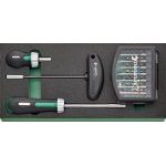 Stahlwille TCS 2 821/59 59 Piece 1/4" Drive Ratcheting Screwdriver And Bit Set In Foam Module