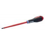 Bahco BE-8821S ERGO™ VDE Insulated Pozi Screwdriver with 3-Component Handle - PZ2 x 100mm
