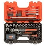 Bahco SW79 79 Piece 1/4" and 1/2" Drive Hexagon Metric Socket Set with Swivel Head Ratchet