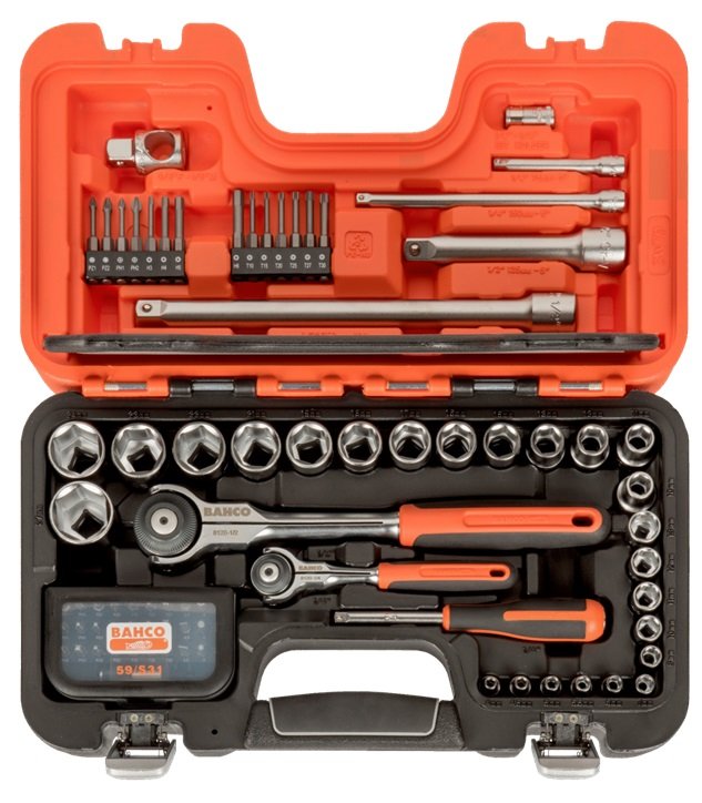 Bahco SW79 79 Piece 1/4″ & 1/2″ Drive Hexagon Metric Socket Set with Swivel Head Ratchet