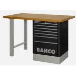 Bahco 1495K8CBKWB15TD Heavy Duty MDF Top Workbench With 8 Drawer Black Cabinet 1500mm Long