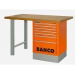 Bahco 14995K8CWB15TD Heavy Duty MDF Top Workbench With 8 Drawer Orange Cabinet 1500mm Long
