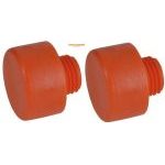 Thor 73-412PF Replacement Orange Plastic Face for Wooden & Plastic Handle Hammer 38mm - 2 Pack
