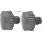 Thor THO712VF Soft Grey Plastic Replacement Face for Wooden & Plastic Handle Hammer 38mm - 2 Pack