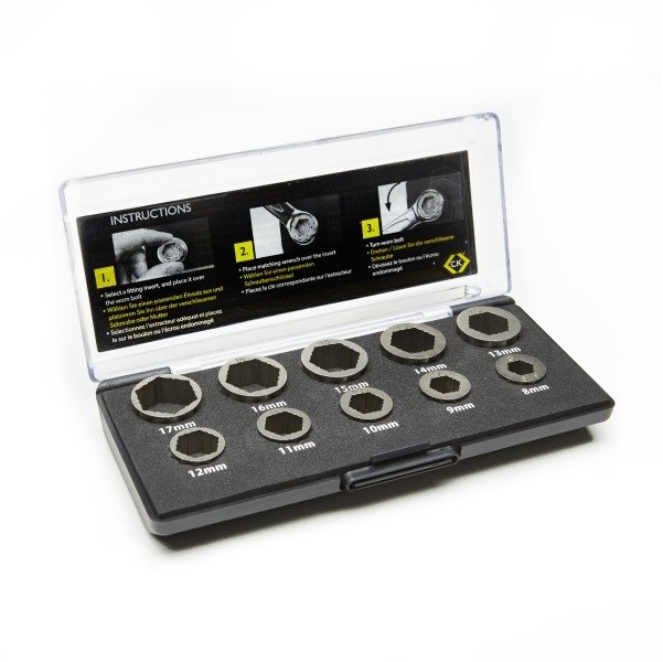 C.K Tools T4360 10 Piece Rescue Nut & Bolt Extractor Set