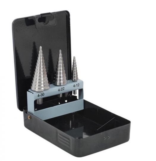 Sealey AK4746 3 Piece HSS 4341 Step Drill Double Flute Bit Set PrimeTools